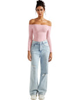 Buttery Soft Off Shoulder Bodysuit - Long Sleeve