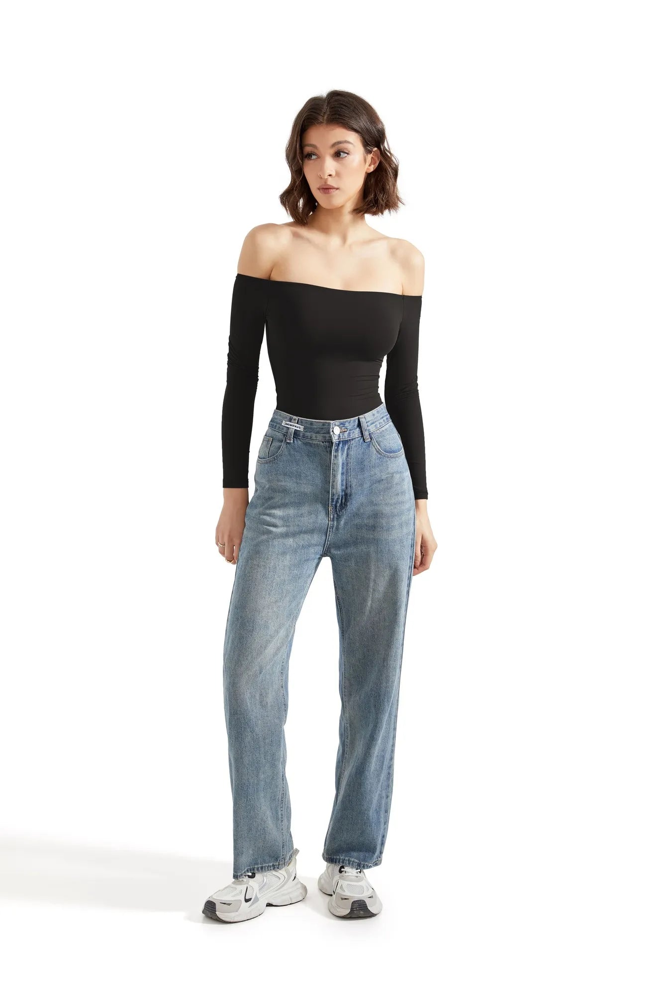 Buttery Soft Off Shoulder Bodysuit - Long Sleeve – SUUKSESS