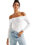 Buttery Soft Off Shoulder Bodysuit - Long Sleeve