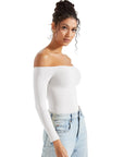 Buttery Soft Off Shoulder Bodysuit - Long Sleeve