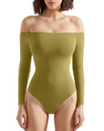 Buttery Soft Off Shoulder Bodysuit - Long Sleeve