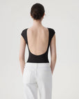 Backless Y2k Double Lined Bodysuit - Short Sleeve-SUUKSESS-SUUKSESS