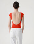 Backless Y2k Double Lined Bodysuit - Short Sleeve-SUUKSESS-SUUKSESS
