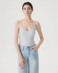 Padded V Neck Thong Bodysuit-SUUKSESS-SUUKSESS