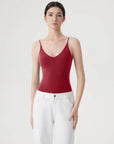 Padded V Neck Thong Bodysuit-SUUKSESS-SUUKSESS