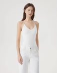 Padded V Neck Thong Bodysuit-SUUKSESS-SUUKSESS