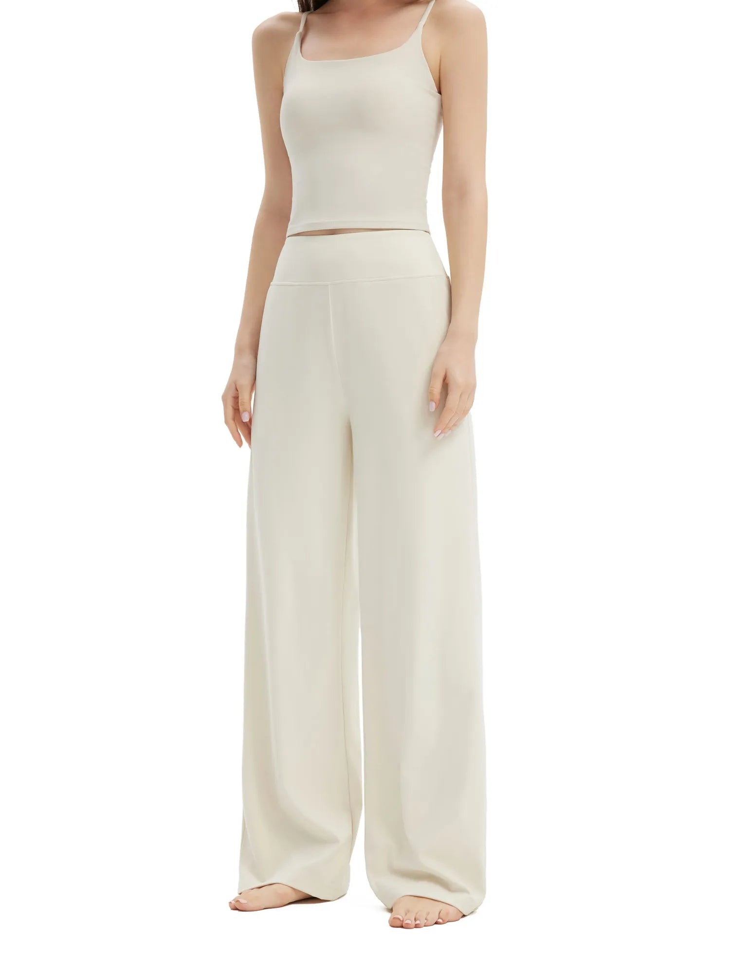 SUUKSESS Women Wide Leg Yoga Pants with Pockets 2025 High Waisted Casual Lounge Work Pant-SUUKSESS-SUUKSESS