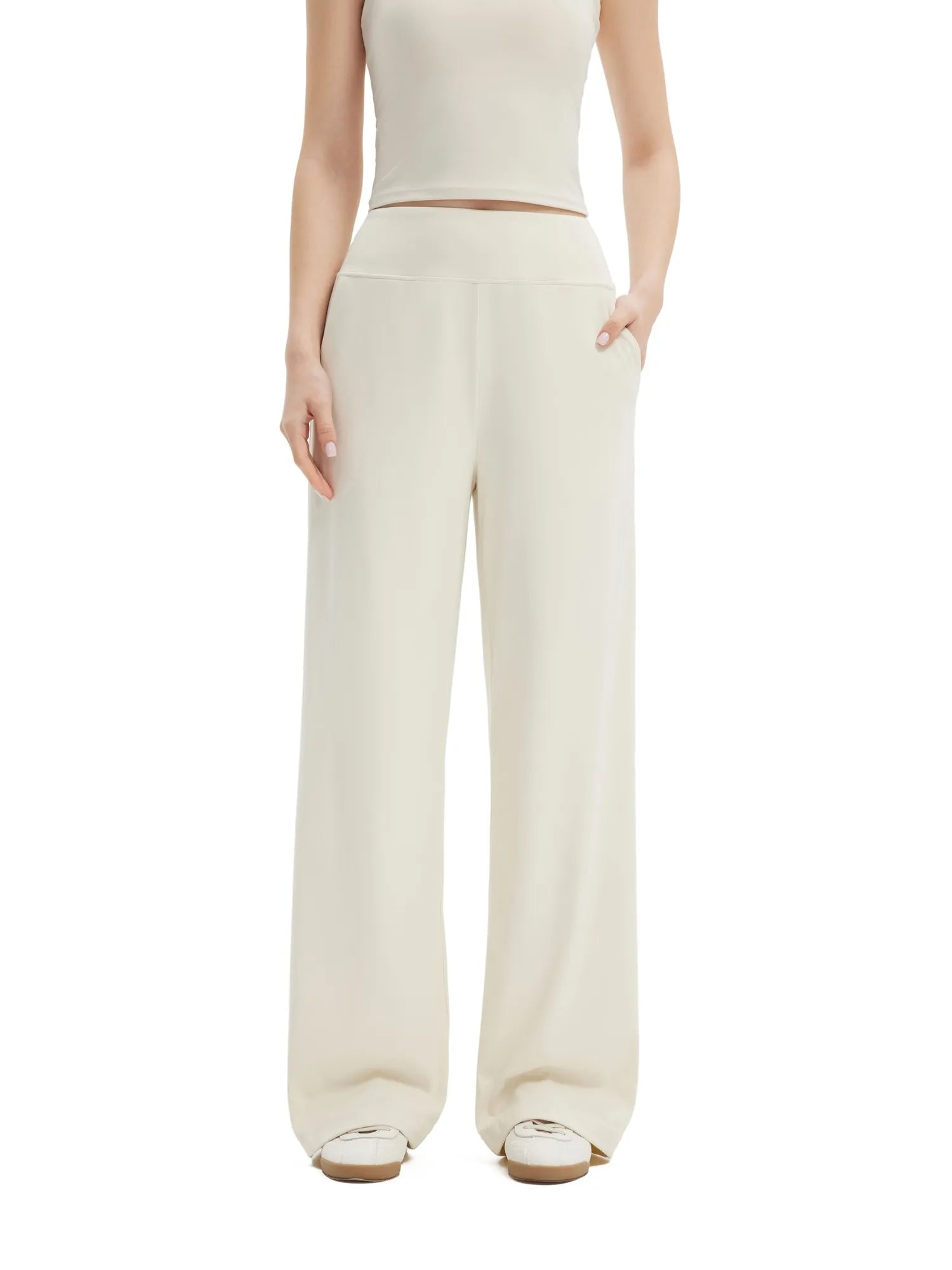 SUUKSESS Women Wide Leg Yoga Pants with Pockets 2025 High Waisted Casual Lounge Work Pant-SUUKSESS-SUUKSESS