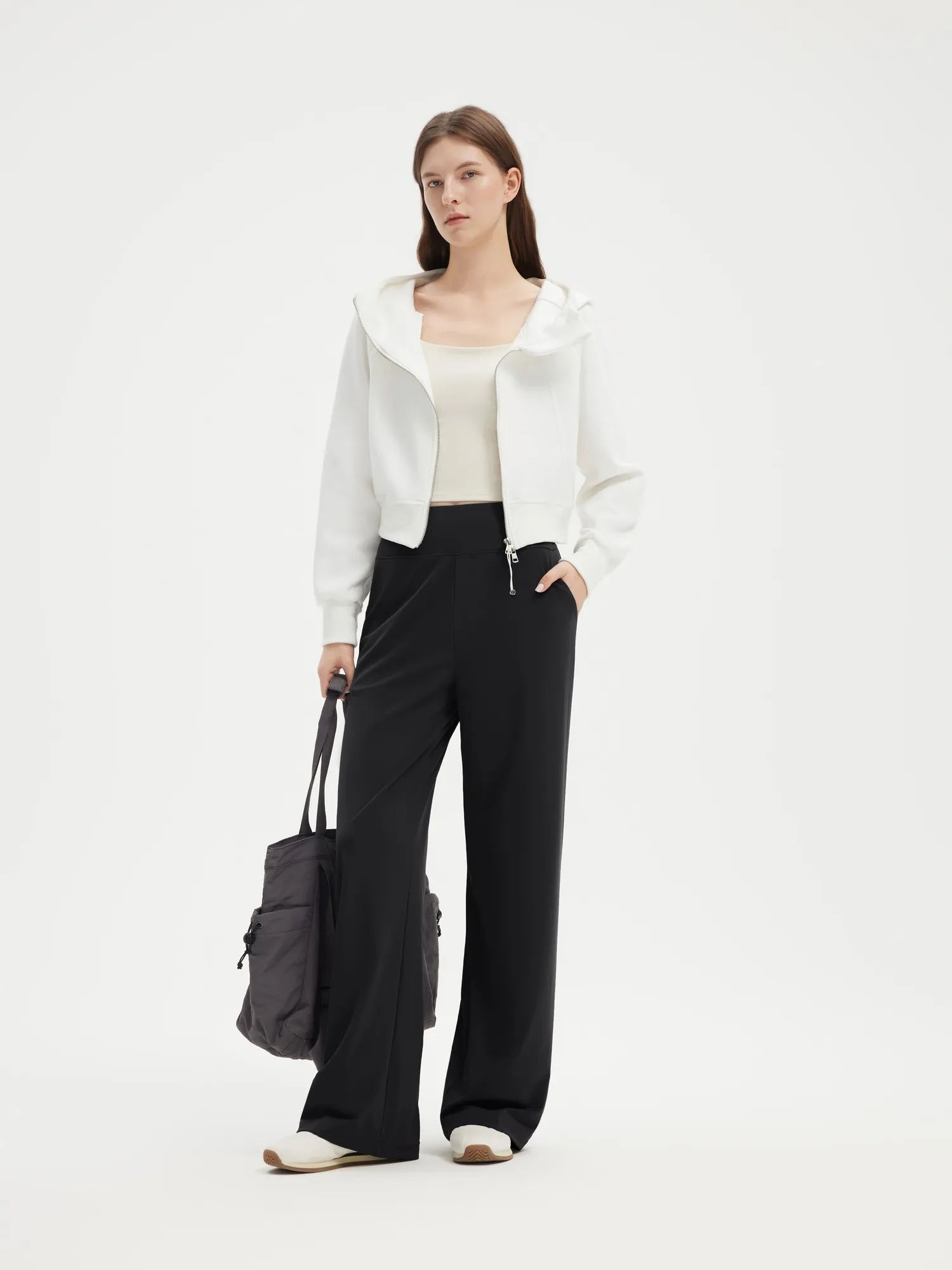 SUUKSESS Women Wide Leg Yoga Pants with Pockets 2025 High Waisted Casual Lounge Work Pant-SUUKSESS-SUUKSESS