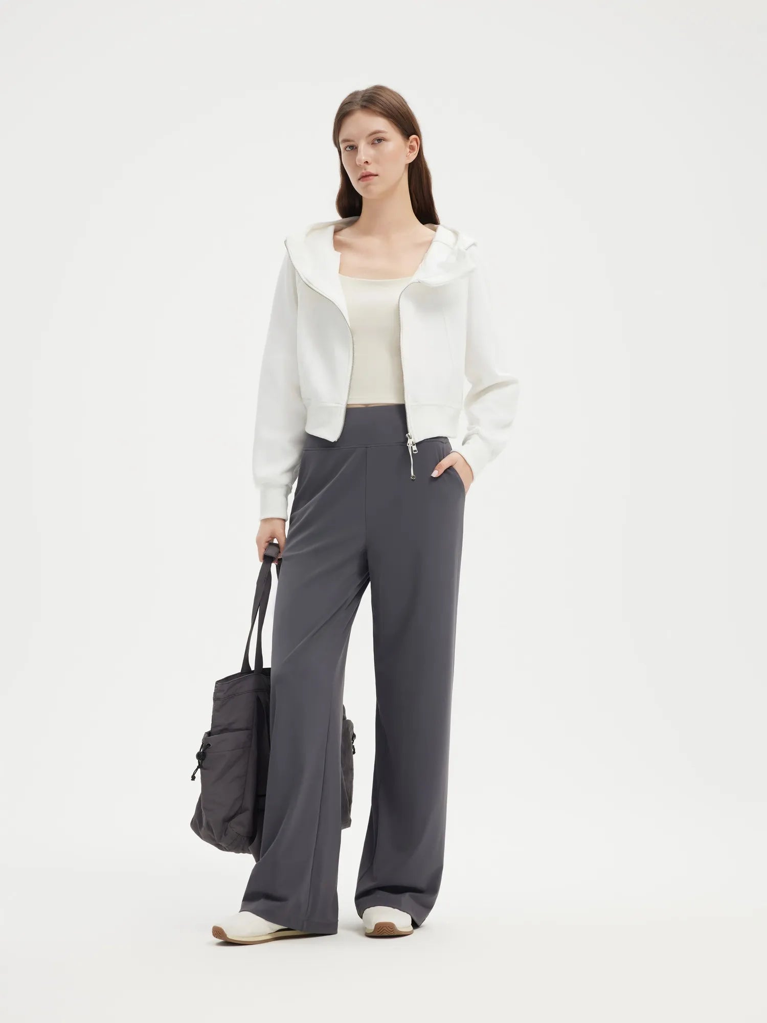 SUUKSESS Women Wide Leg Yoga Pants with Pockets 2025 High Waisted Casual Lounge Work Pant-SUUKSESS-SUUKSESS