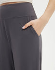 SUUKSESS Women Wide Leg Yoga Pants with Pockets 2025 High Waisted Casual Lounge Work Pant-SUUKSESS-SUUKSESS