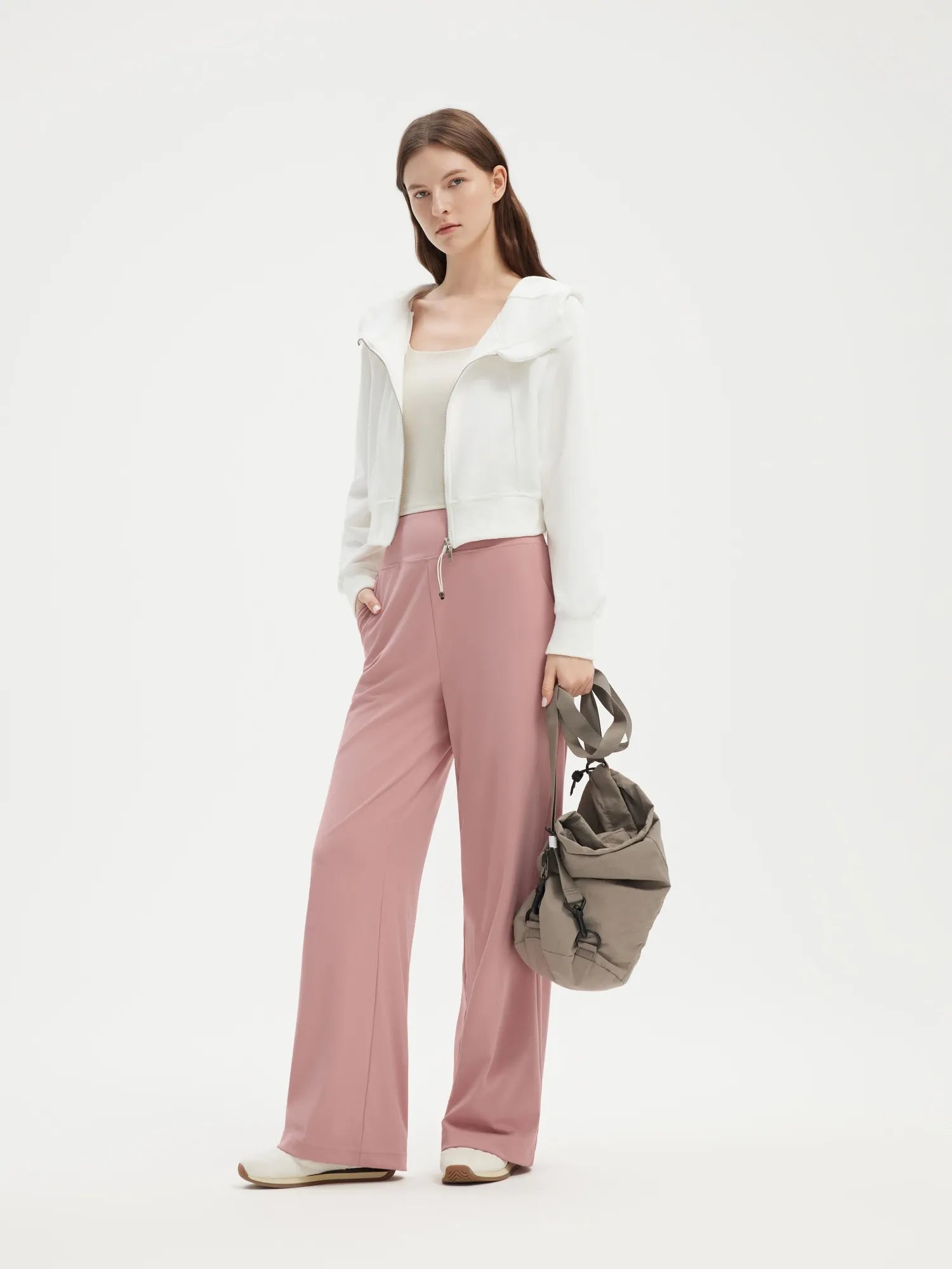 SUUKSESS Women Wide Leg Yoga Pants with Pockets 2025 High Waisted Casual Lounge Work Pant-SUUKSESS-SUUKSESS