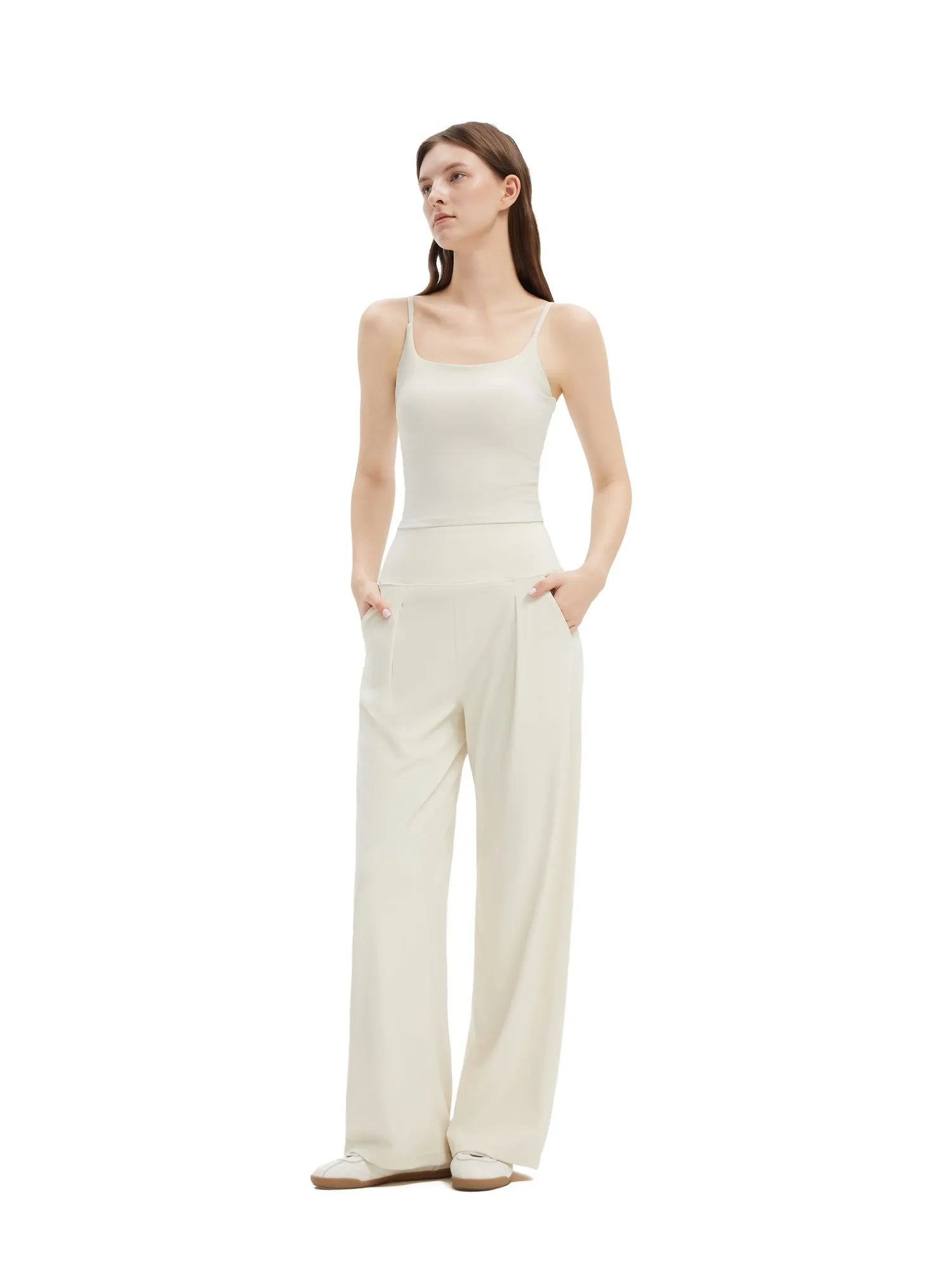 SUUKSESS Women Wide Leg Yoga Pants with Pockets 2025 High Waisted Casual Lounge Palazzo Pant-SUUKSESS-SUUKSESS