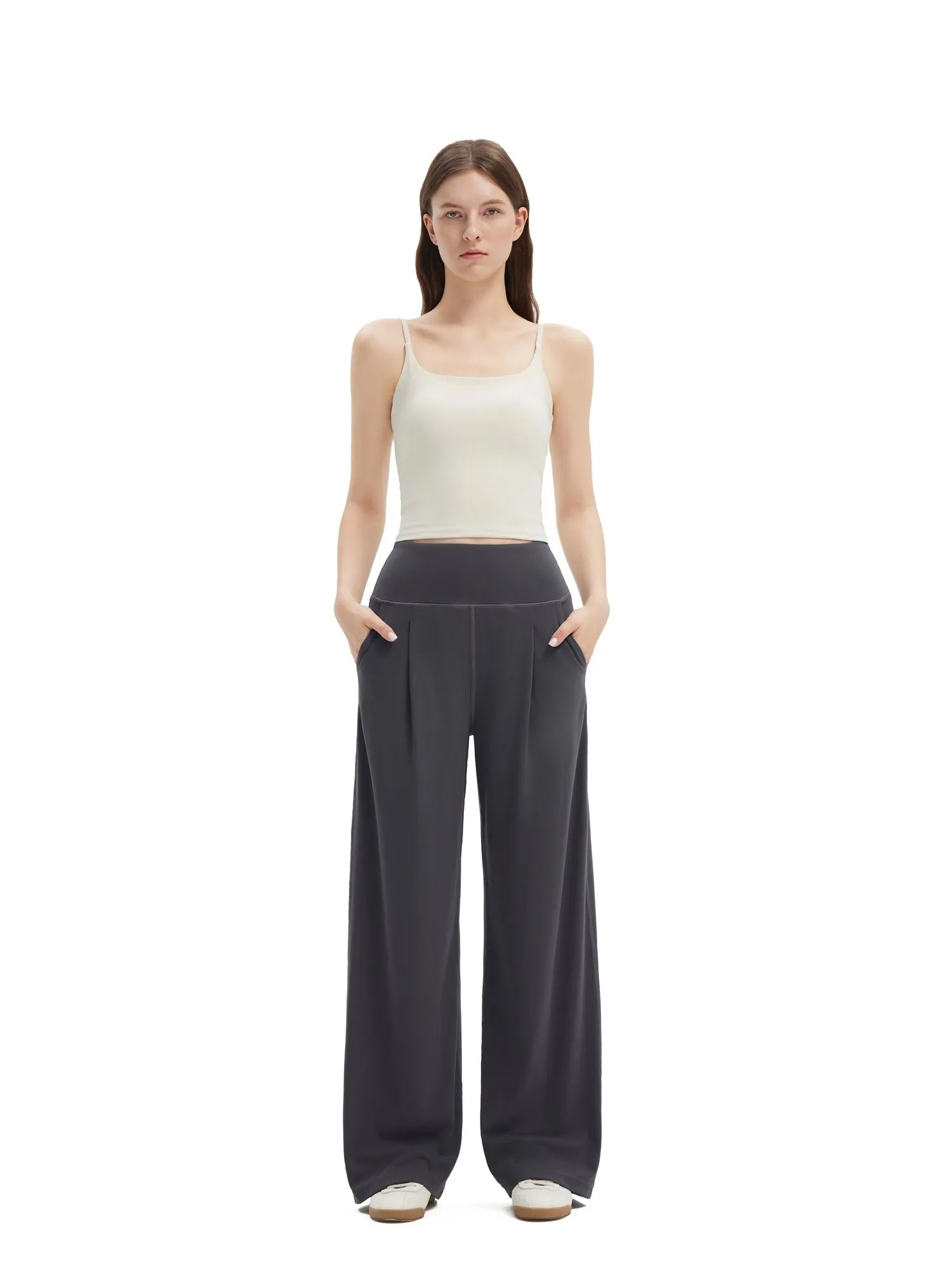 SUUKSESS Women Wide Leg Yoga Pants with Pockets 2025 High Waisted Casual Lounge Palazzo Pant-SUUKSESS-SUUKSESS