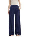 SUUKSESS Women Wide Leg Yoga Pants with Pockets 2025 High Waisted Casual Lounge Palazzo Pant-SUUKSESS-SUUKSESS