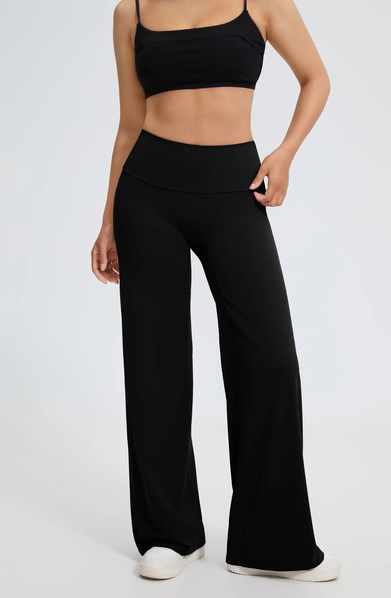 High Waisted Wide Leg Yoga Pants – SUUKSESS
