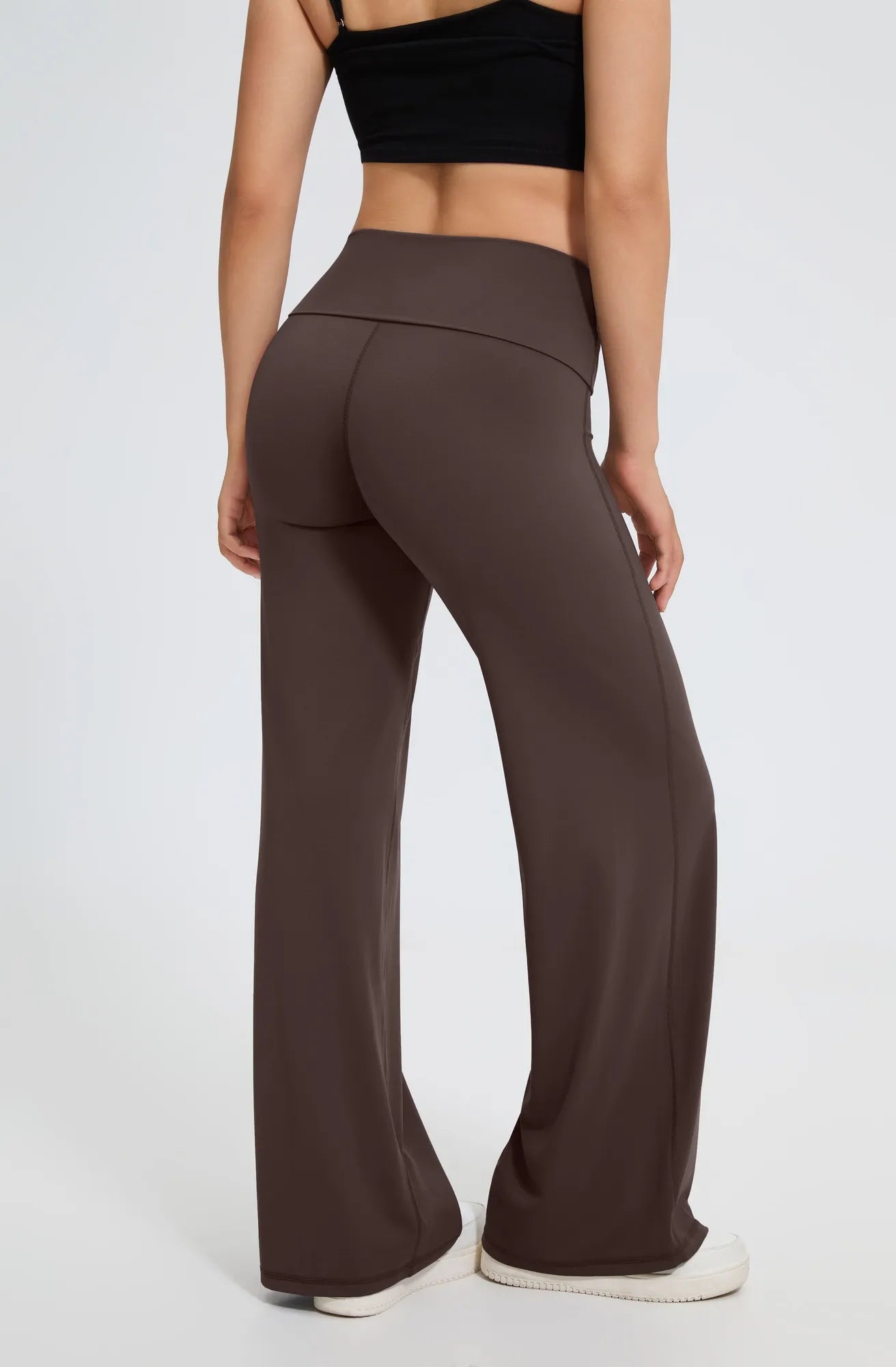 SUUKSESS Women Wide Leg Yoga Pants High Waisted Tummy Control Workout Leggings-SUUKSESS-SUUKSESS