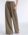 Wrinkle Free Wide Leg Pants