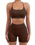 Seamless Workout Set-Activewear-SUUKSESS-Deep Brown-XS-SUUKSESS