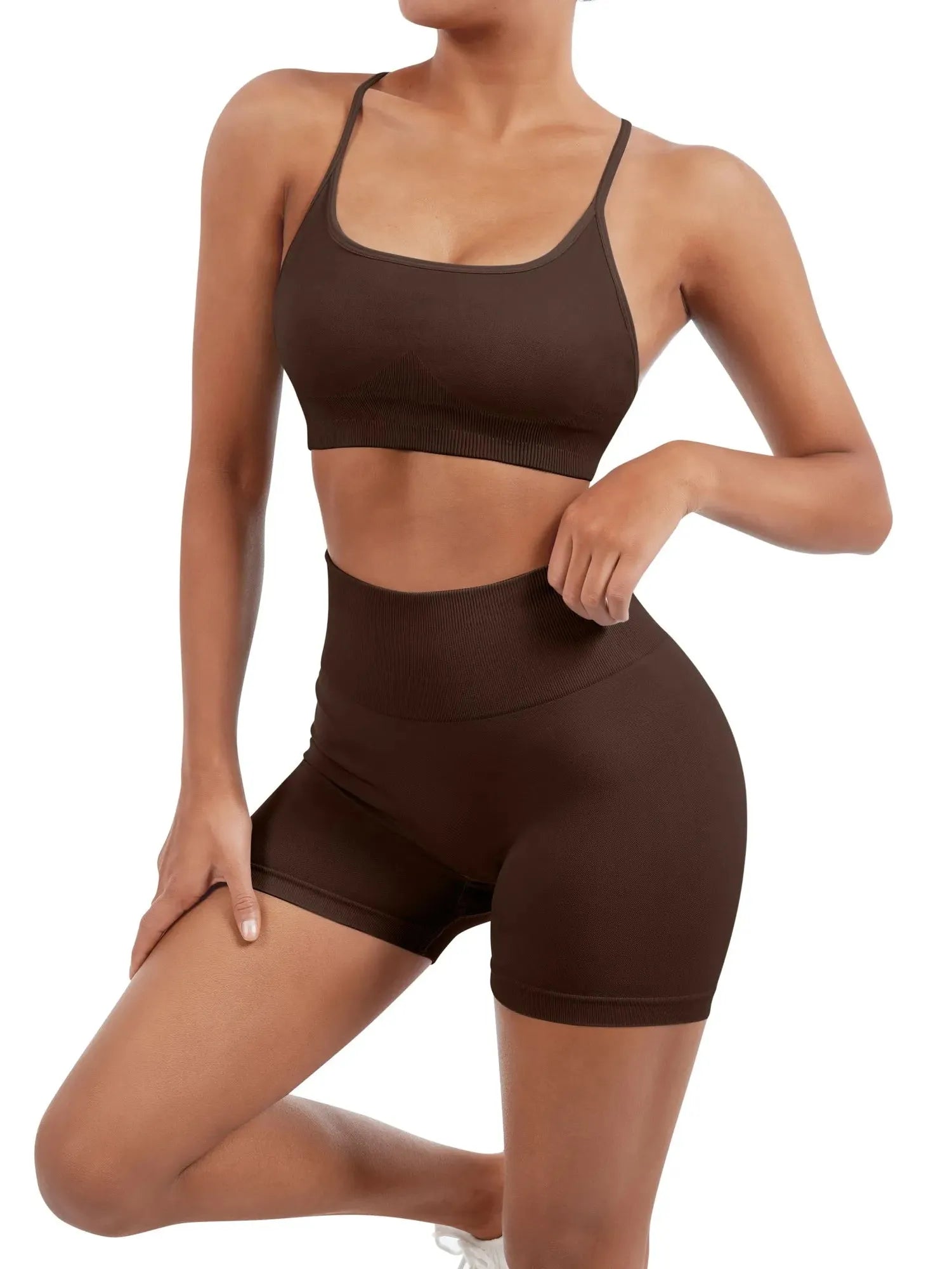 Seamless Workout Set-Activewear-SUUKSESS-SUUKSESS