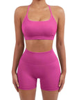 Seamless Workout Set-Activewear-SUUKSESS-Hot Pink-XS-SUUKSESS