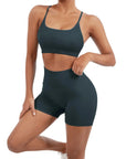 Seamless Workout Set-Activewear-SUUKSESS-Deep Green-XS-SUUKSESS