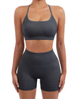 Seamless Workout Set-Activewear-SUUKSESS-Deep Grey-XS-SUUKSESS