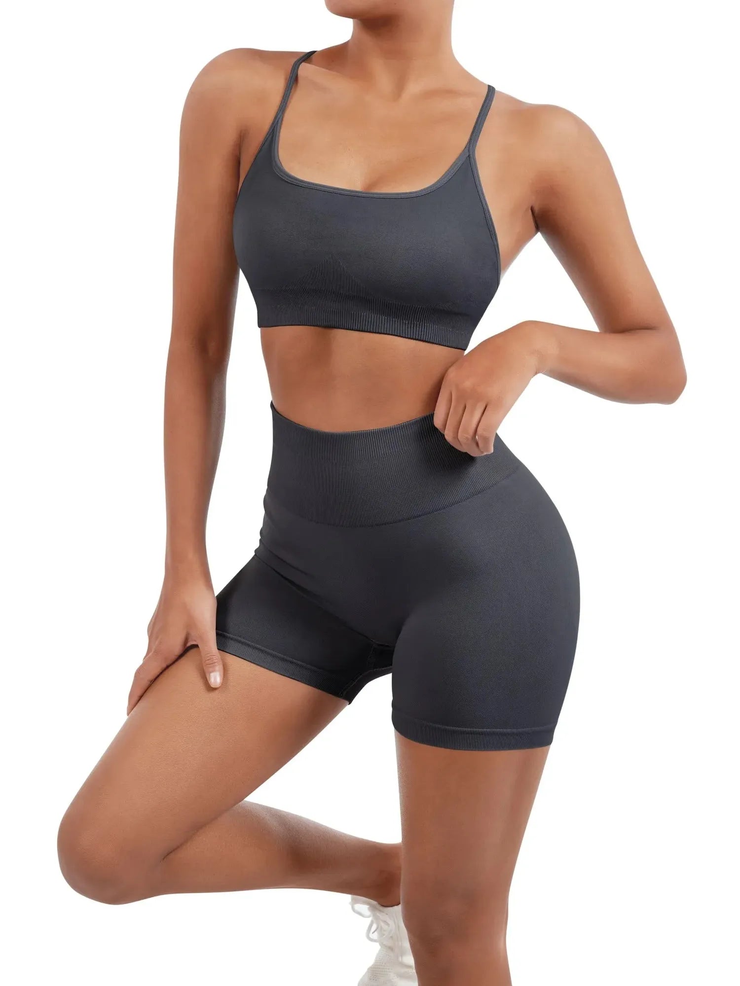 Seamless Workout Set-Activewear-SUUKSESS-SUUKSESS