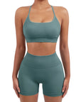 Seamless Workout Set-Activewear-SUUKSESS-Light Blue-XS-SUUKSESS