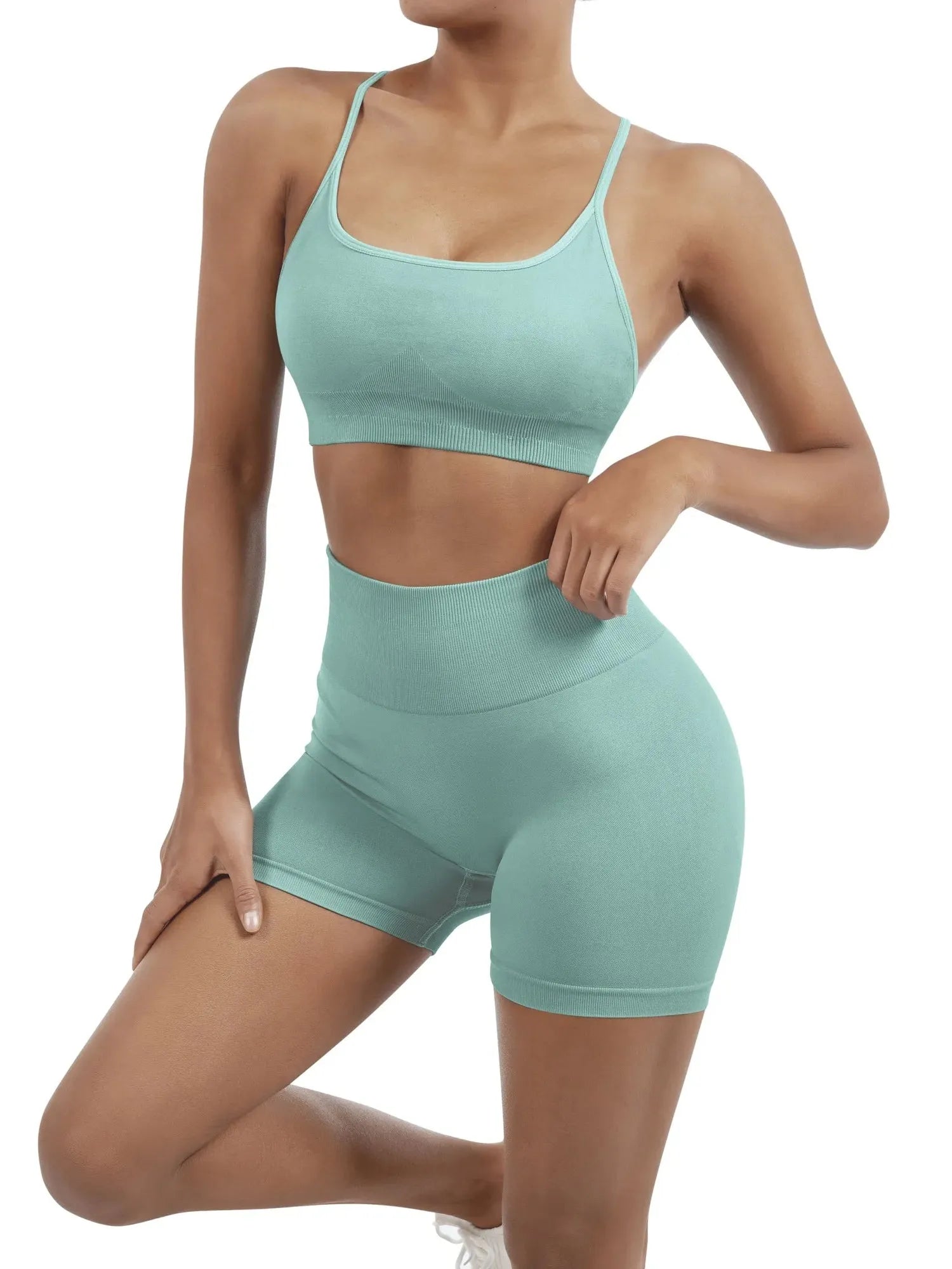 Seamless Workout Set-Activewear-SUUKSESS-SUUKSESS
