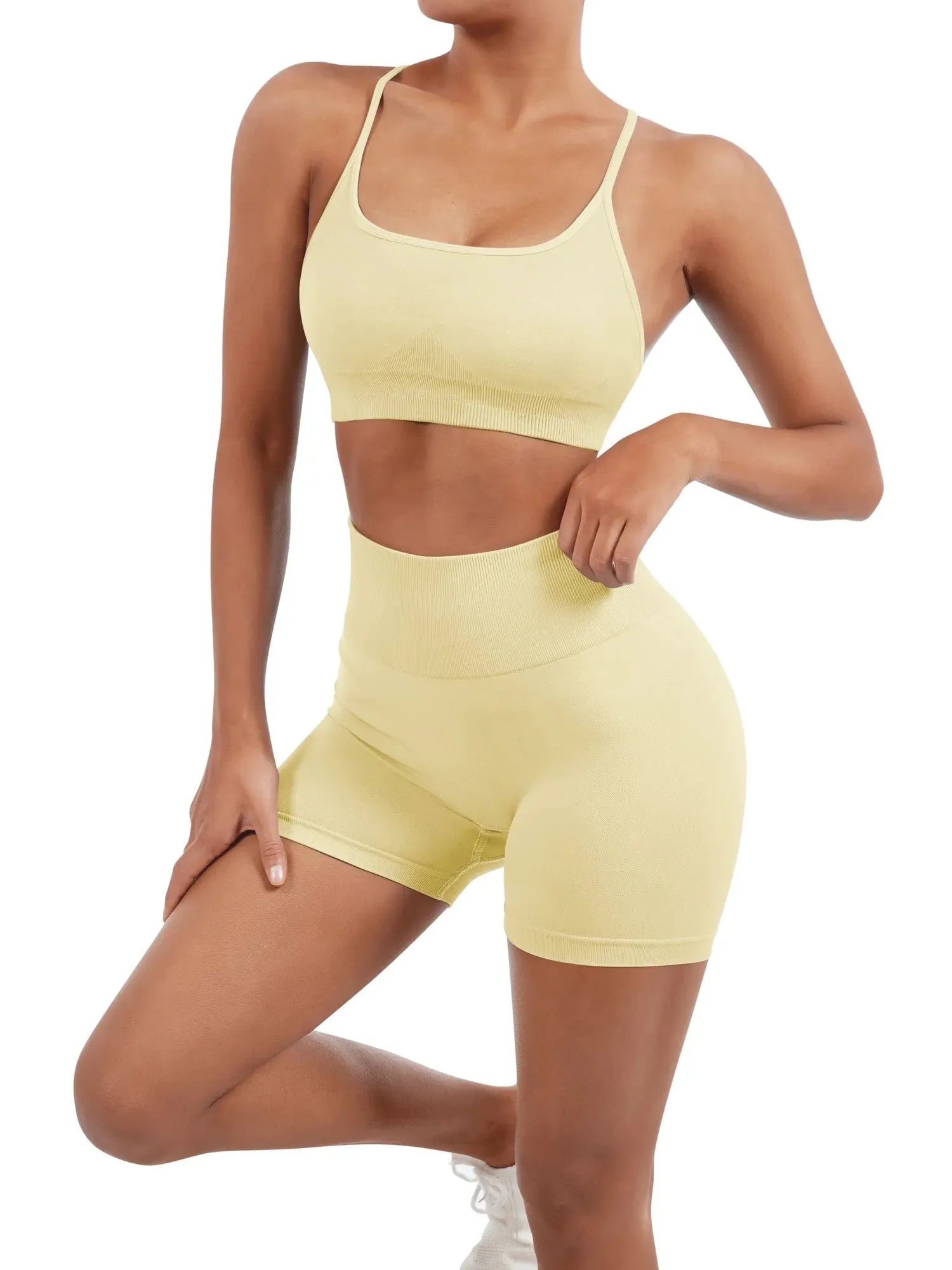 Seamless Workout Set-Activewear-SUUKSESS-SUUKSESS