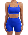 Seamless Workout Set-Activewear-SUUKSESS-Royal Blue-XS-SUUKSESS
