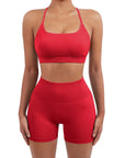 Seamless Workout Set-Activewear-SUUKSESS-Red-XS-SUUKSESS