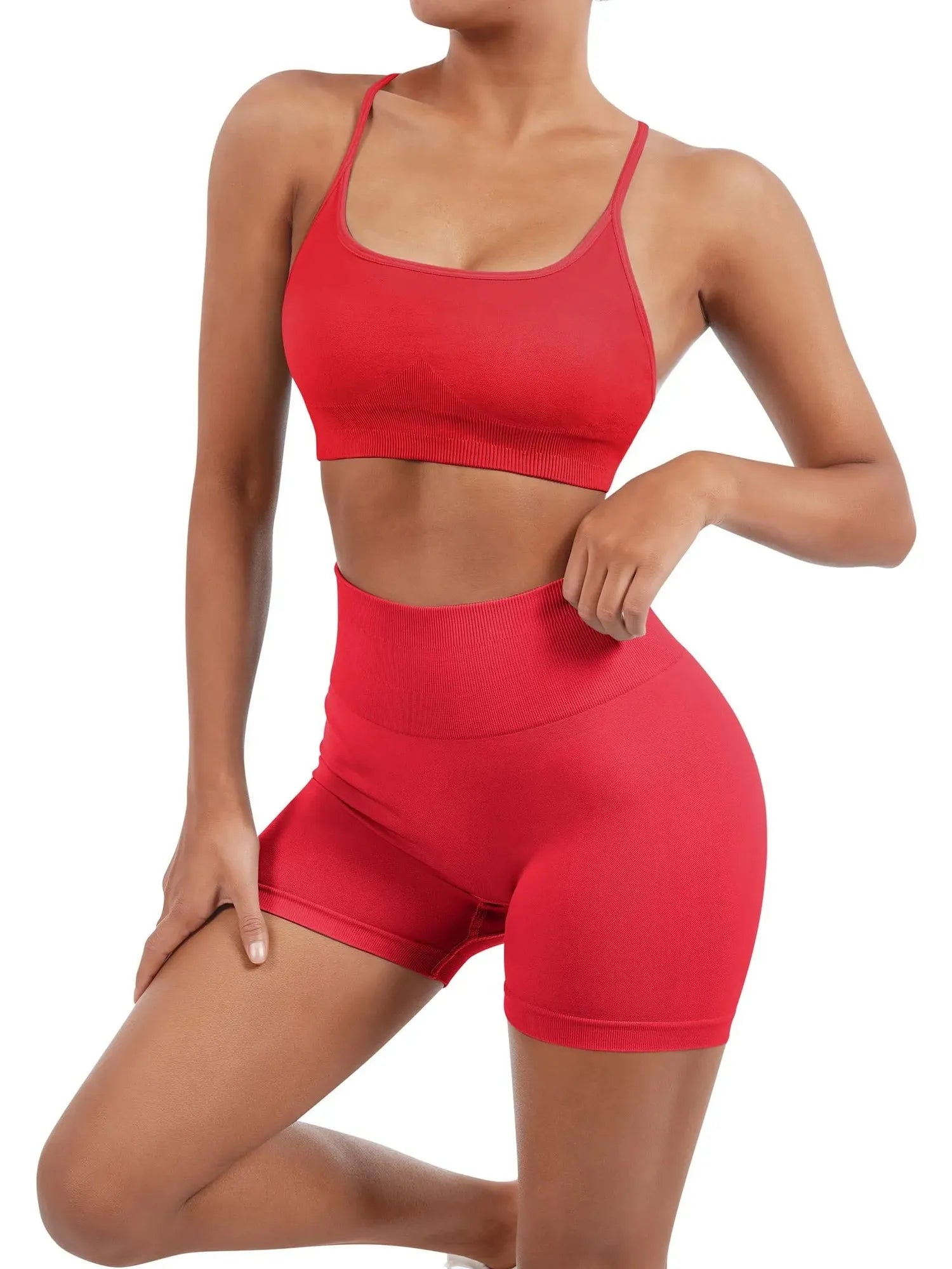 Seamless Workout Set-Activewear-SUUKSESS-SUUKSESS