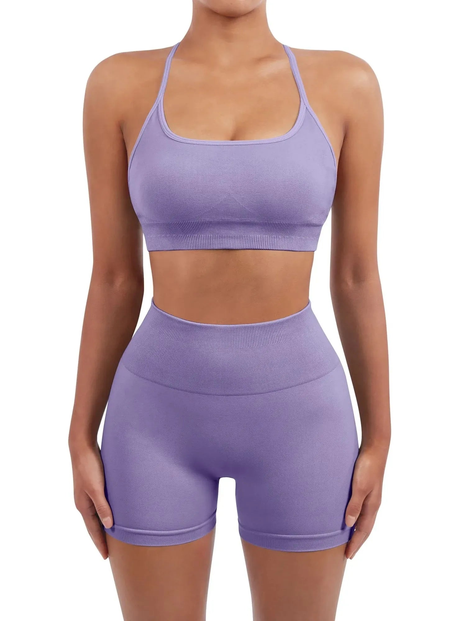 Seamless Workout Set-Activewear-SUUKSESS-Mauve-XS-SUUKSESS