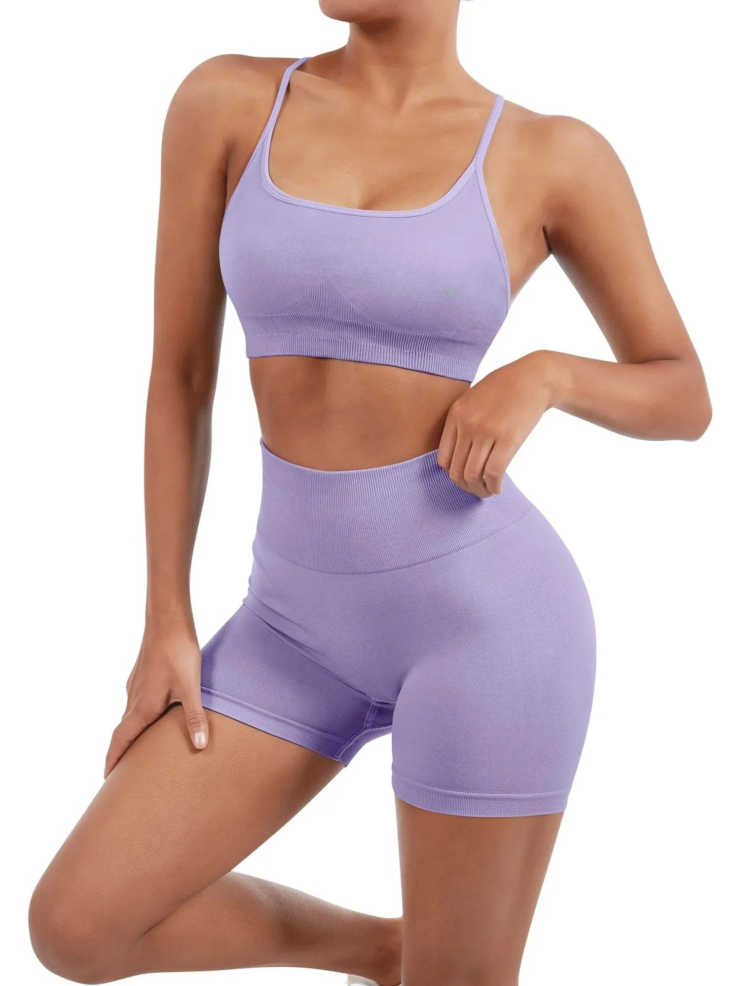 Seamless Workout Set-Activewear-SUUKSESS-SUUKSESS