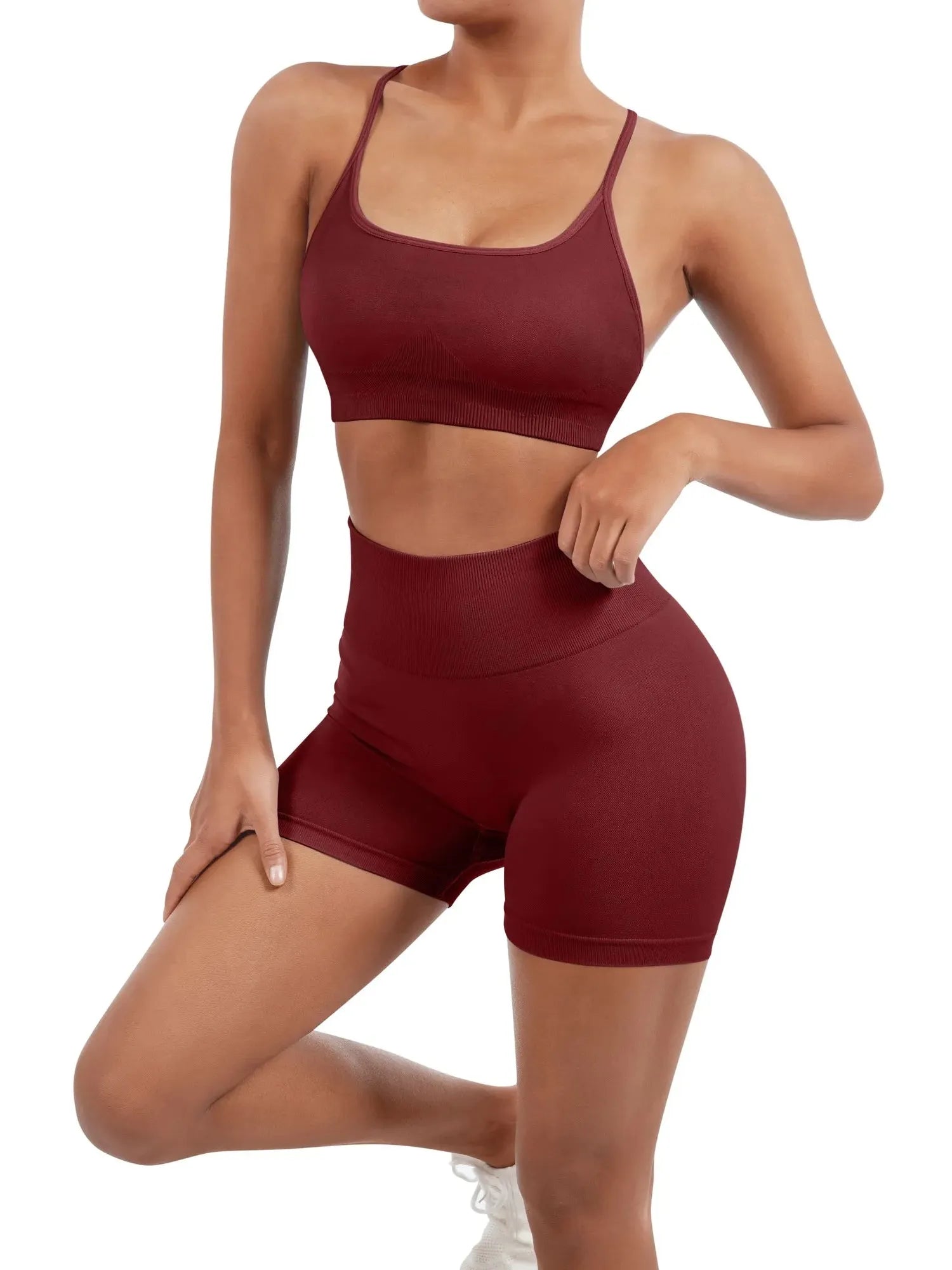 Seamless Workout Set-Activewear-SUUKSESS-SUUKSESS