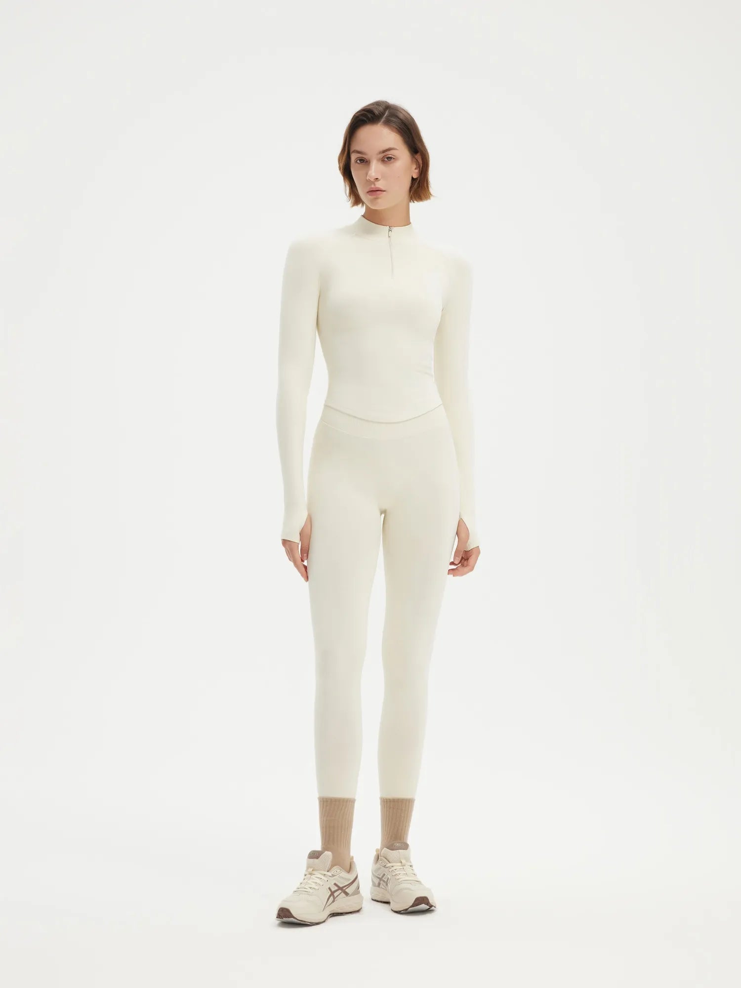 Seamless Half Zippy Jacket Workout Set – SUUKSESS