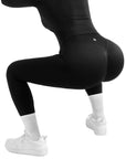 SUUKSESS Women 2 Piece Workout Sets High Waisted Seamless Leggings Active Long Sleeve Tops-SUUKSESS-SUUKSESS