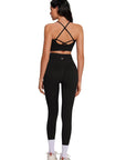 Padded Sports Bra Seamless Workout Set