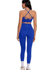 Padded Sports Bra Seamless Workout Set
