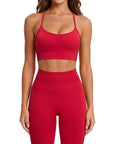 Padded Sports Bra Seamless Workout Set