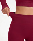 Square Neck 2 Piece Workout Sets-SS-SUUKSESS