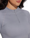 Half-Zip Athletic Top 2 Piece Workout Sets-SUUKSESS-SUUKSESS