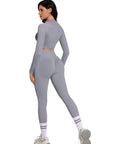 Half-Zip Athletic Top 2 Piece Workout Sets-SUUKSESS-SUUKSESS