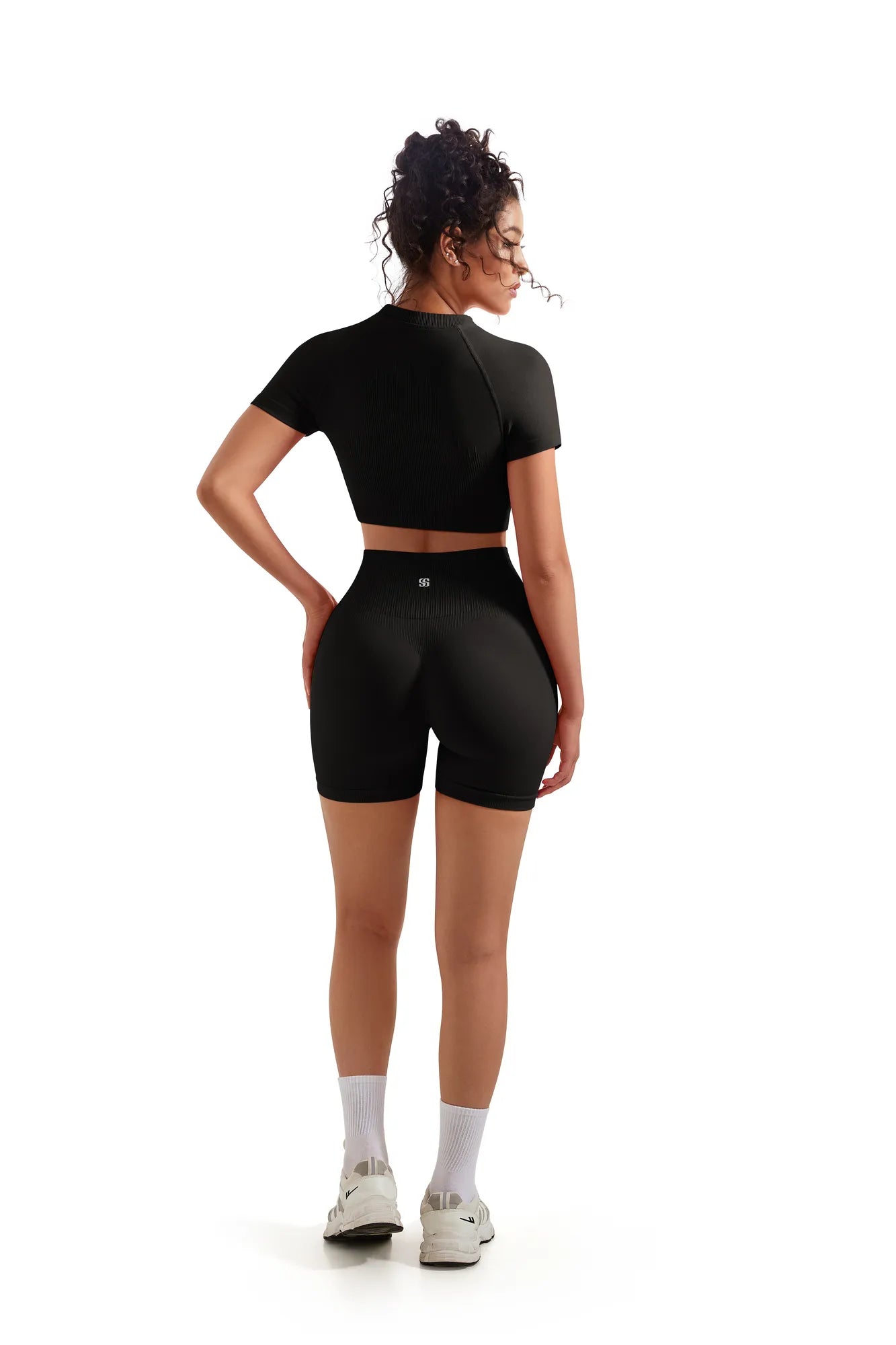 Seamless Crop Top Workout Set-SUUKSESS-SUUKSESS