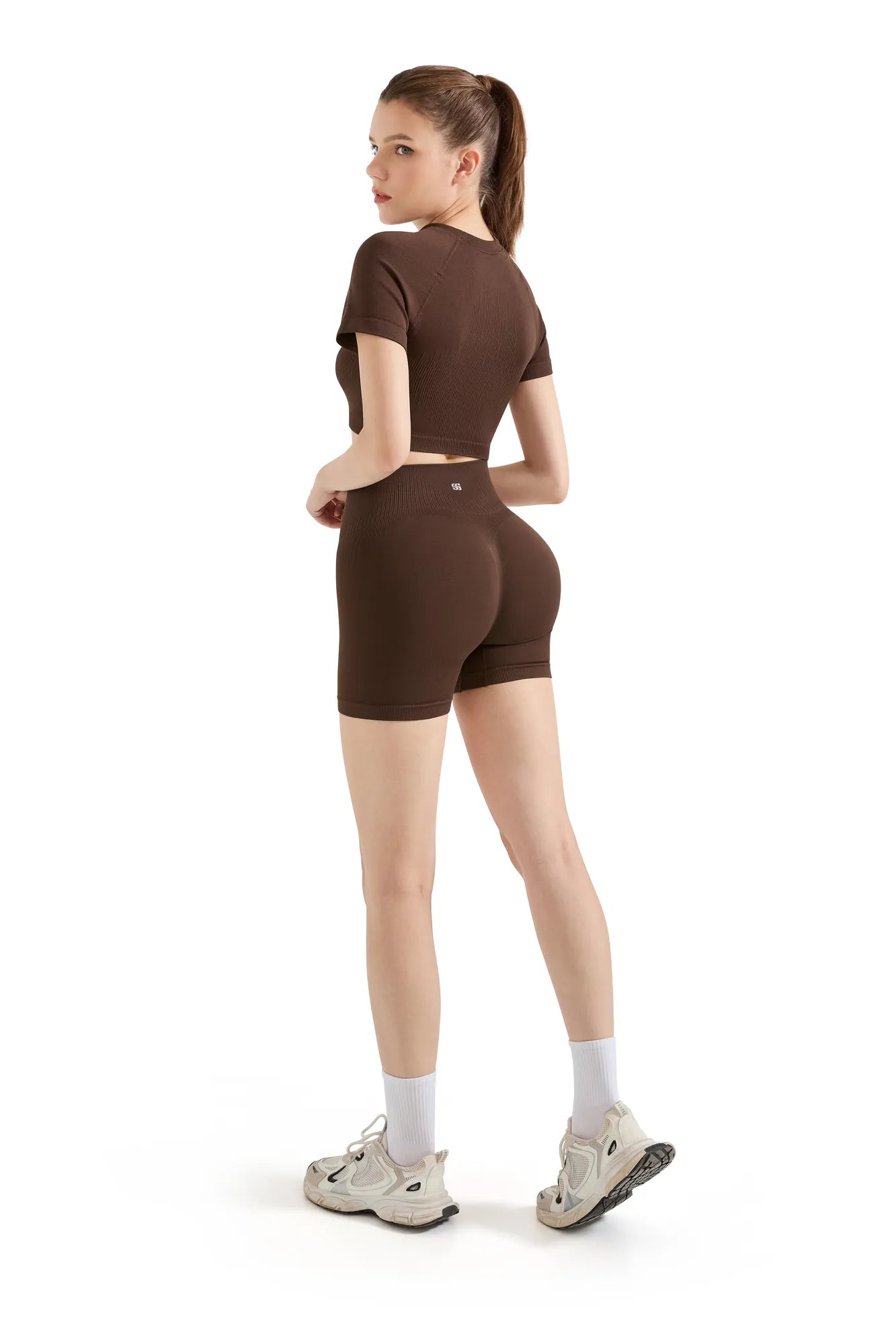 Seamless Crop Top Workout Set-SUUKSESS-SUUKSESS