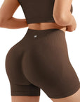 Seamless Crop Top Workout Set-SUUKSESS-SUUKSESS