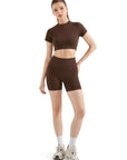 Seamless Crop Top Workout Set-SUUKSESS-SUUKSESS