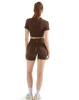Seamless Crop Top Workout Set-SUUKSESS-SUUKSESS